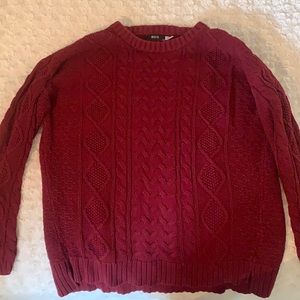 BDG-Red Oversized Sweater